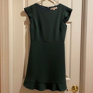 Loft Petites forest green sheath dress size 0